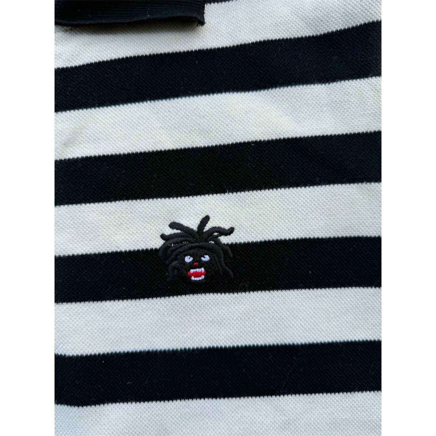 “Maggi” Quarter-Zip Striped Polo