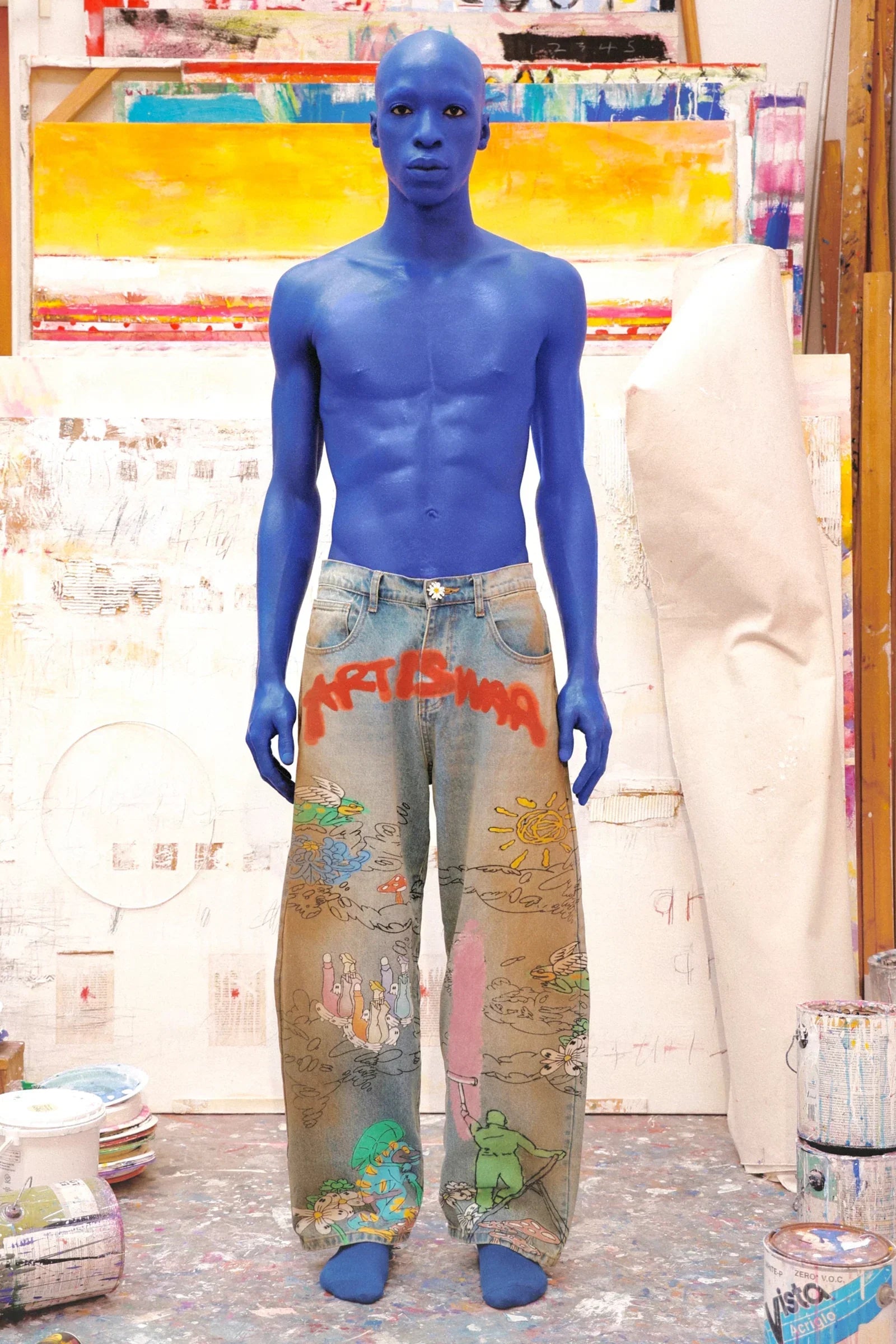 ART IS WAR PAINTER PANTS