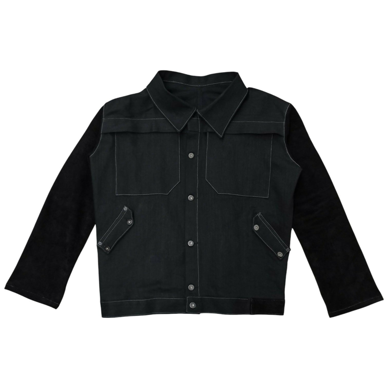 denim + suede jacket