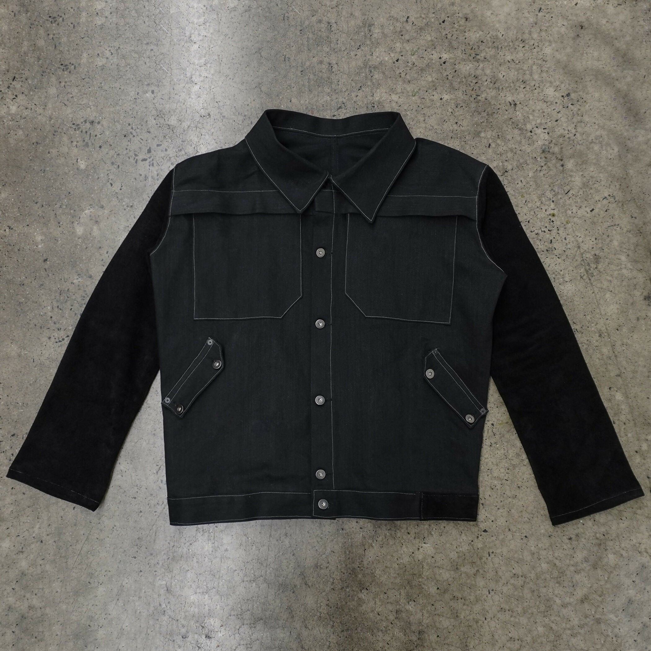 denim + suede jacket