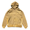 Beige Double Zip Hoodie